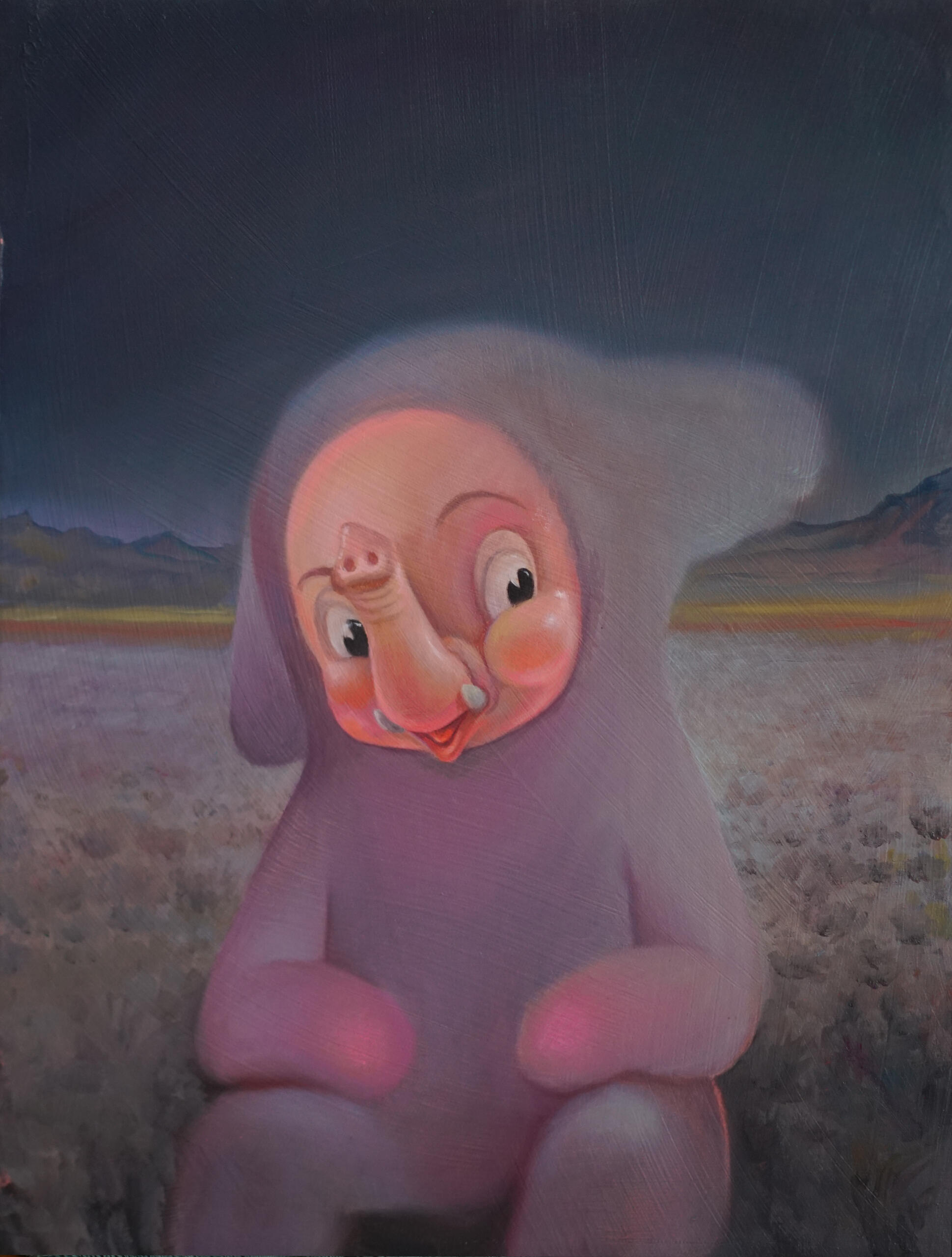 ranger in the desert oil on canvas, 2023